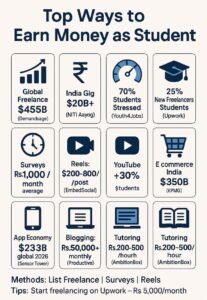 How to earn money online for students