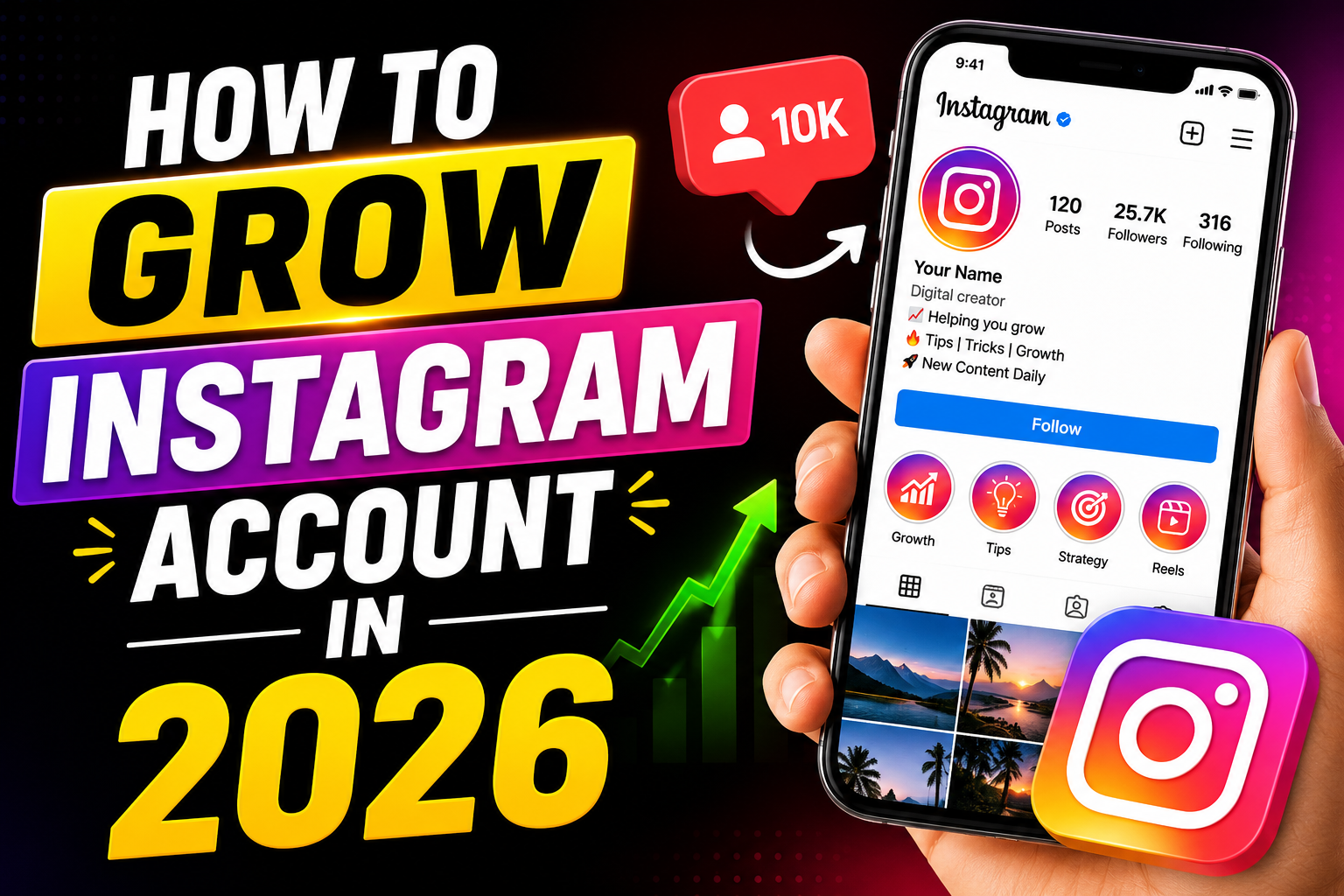 How to Grow an Instagram Account Fast in 2026